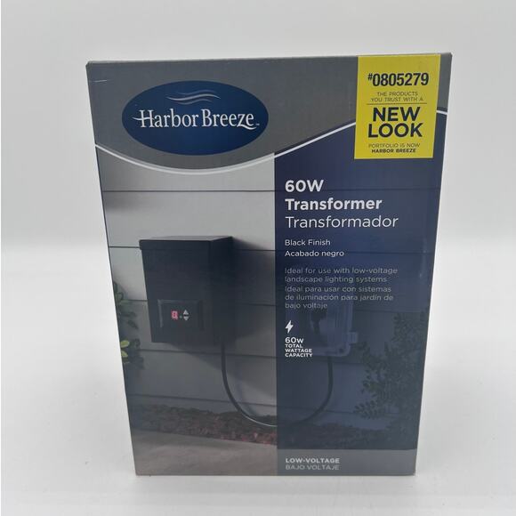 Harbor Breeze 60-Watt Multi-Tap Landscape Lighting Transformer w/ Digital Timer - Picture 1 of 4